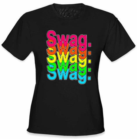 Swag Multi-Color Neon Girl's T-Shirt