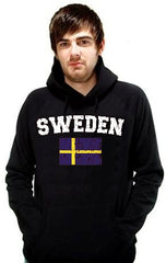Sweden Vintage Flag International Hoodie