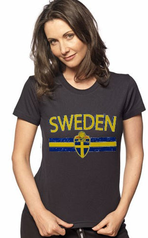 Sweden Vintage Shield International Girls T-Shirt