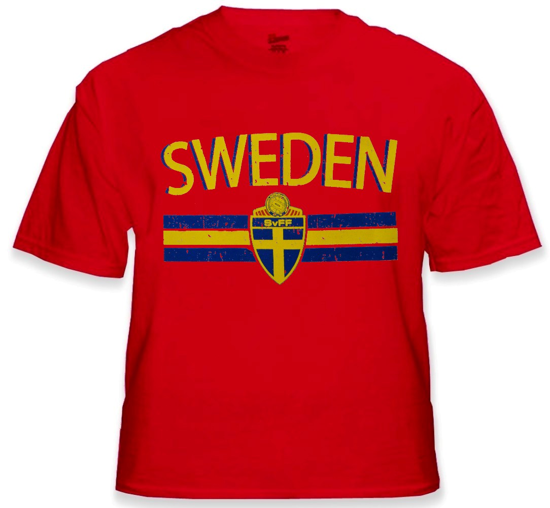 Sweden Vintage Shield International Mens T-Shirt