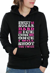 Sweet As Sugar Hard As Ice Adult Hoodie