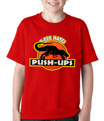 T-Rex Hates Pushups Funny Kids T-shirt