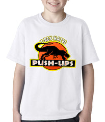 T-Rex Hates Pushups Funny Kids T-shirt