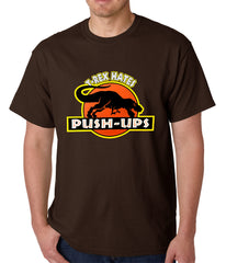 T-Rex Hates Pushups Funny Mens T-shirt