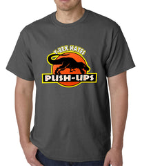 T-Rex Hates Pushups Funny Mens T-shirt