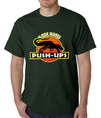 T-Rex Hates Pushups Funny Mens T-shirt