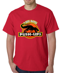 T-Rex Hates Pushups Funny Mens T-shirt