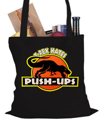 T-Rex Hates Pushups Funny Tote Bag