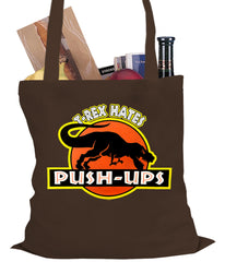 T-Rex Hates Pushups Funny Tote Bag