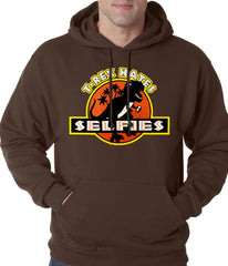 T-Rex Hates Selfies Funny Adult Hoodie