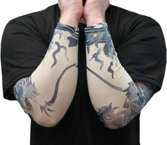 Tattoo Sleeves - Dragon of China Temporary Tattoo Sleeves (Pair)