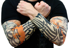 Tattoo Sleeves - Inferno Tribal Temporary Tattoo Sleeves (Pair)