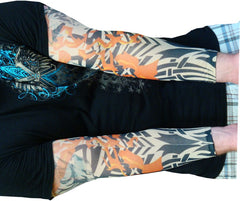 Tattoo Sleeves - Inferno Tribal Temporary Tattoo Sleeves (Pair)