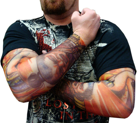 Tattoo Sleeves - Japanese Warrior Tattoo Sleeves (Pair)