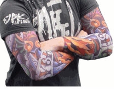 Tattoo Sleeves - Psycho Slip on Tattoo Sleeves (Pair) 