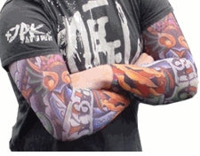 Tattoo Sleeves - Psycho Slip on Tattoo Sleeves (Pair)