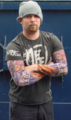 Tattoo Sleeves - Psycho Slip on Tattoo Sleeves (Pair)