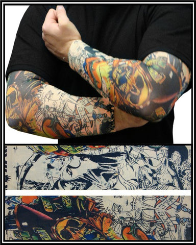 Tattoo Sleeves - Sailor and Pirate Temporary Tattoo Sleeves (Pair)