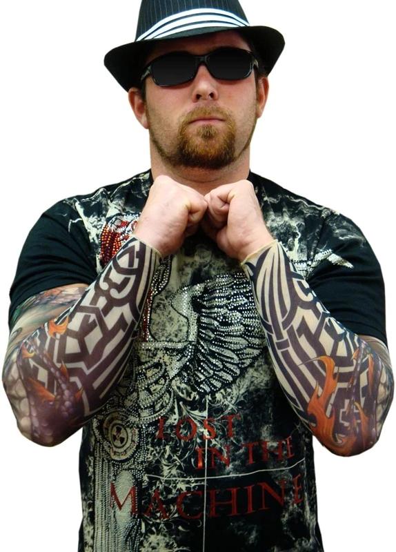 Tattoo Sleeves - Tribal Biker Tattoo Sleeve (Pair)