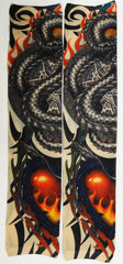 Tattoo Sleeves - Tribal Dragon Heart Tattoo Sleeves (Pair)