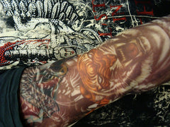 Tattoo Sleeves - Vicious Tigers and Dragon Tattoo Sleeves (Pair)