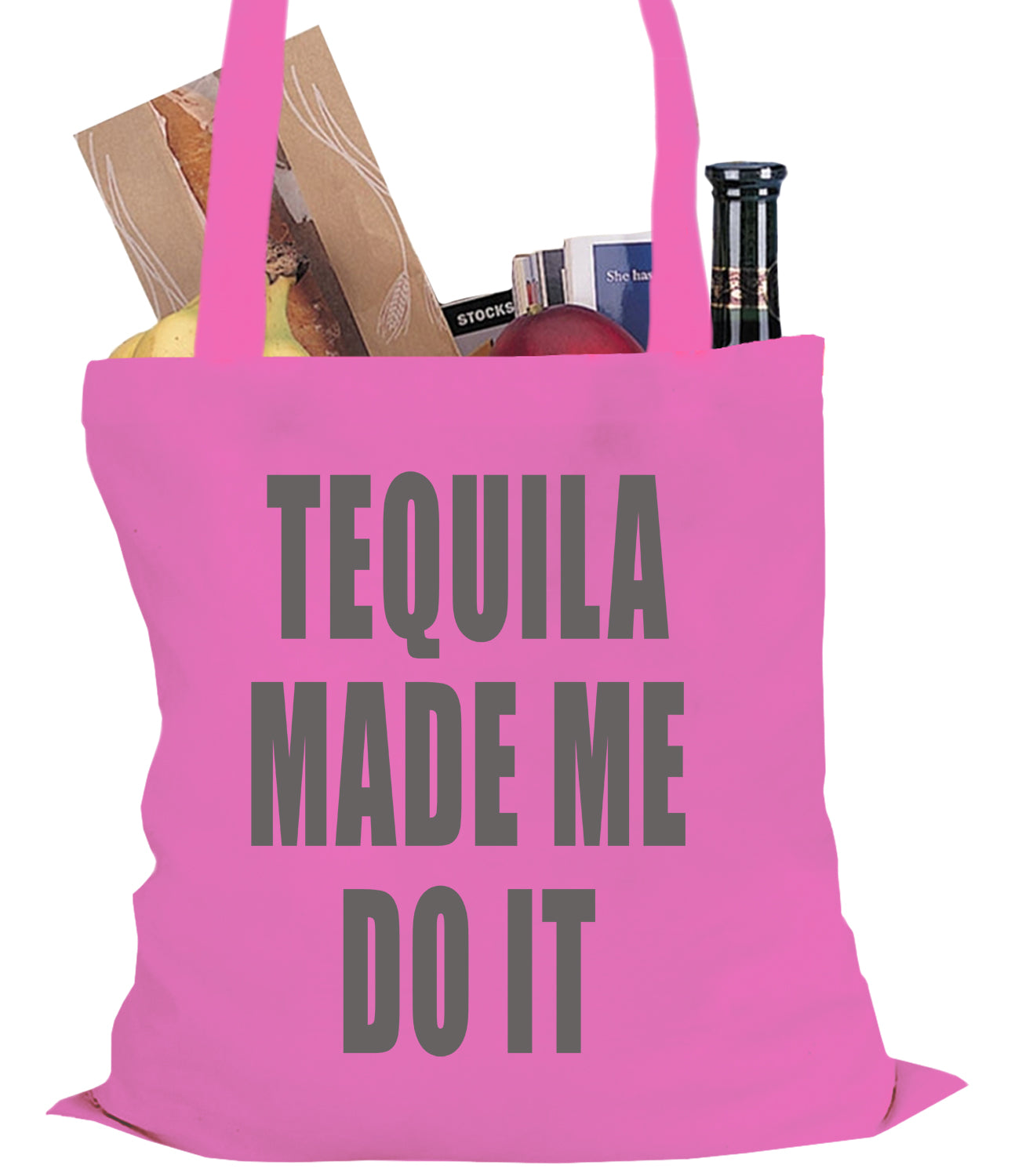 Tequila Made Me Do It Drinking Tote Bag