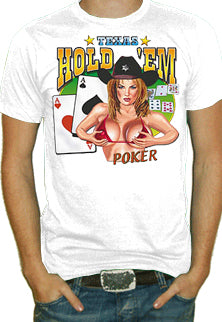 skjold hjem kost Texas Hold'em Poker T-Shirt – Bewild