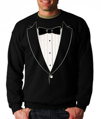 "The Classic" Black Tie Tuxedo Men's Crew Neck Sweat Shirt
