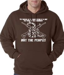 The Constitution Limits The Government Not People Adult Hoodie
