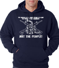 The Constitution Limits The Government Not People Adult Hoodie