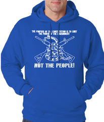 The Constitution Limits The Government Not People Adult Hoodie