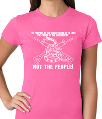 The Constitution Limits The Government Not People Ladies T-shirt