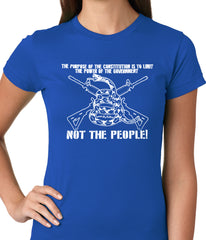 The Constitution Limits The Government Not People Ladies T-shirt