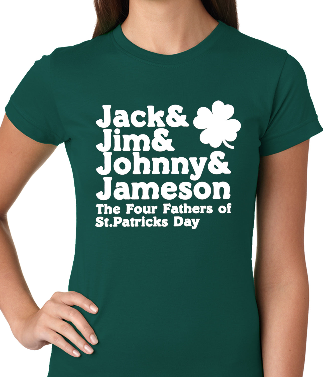 The Four Fathers of St. Patrick's Day Girls T-shirt