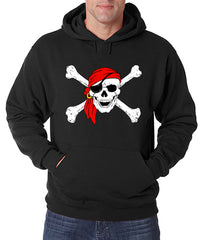 The Jolly Roger Pirate Skull Adult Hoodie