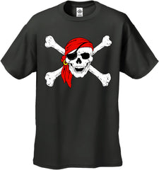 The Jolly Roger Pirate Skull Mens T-Shirt