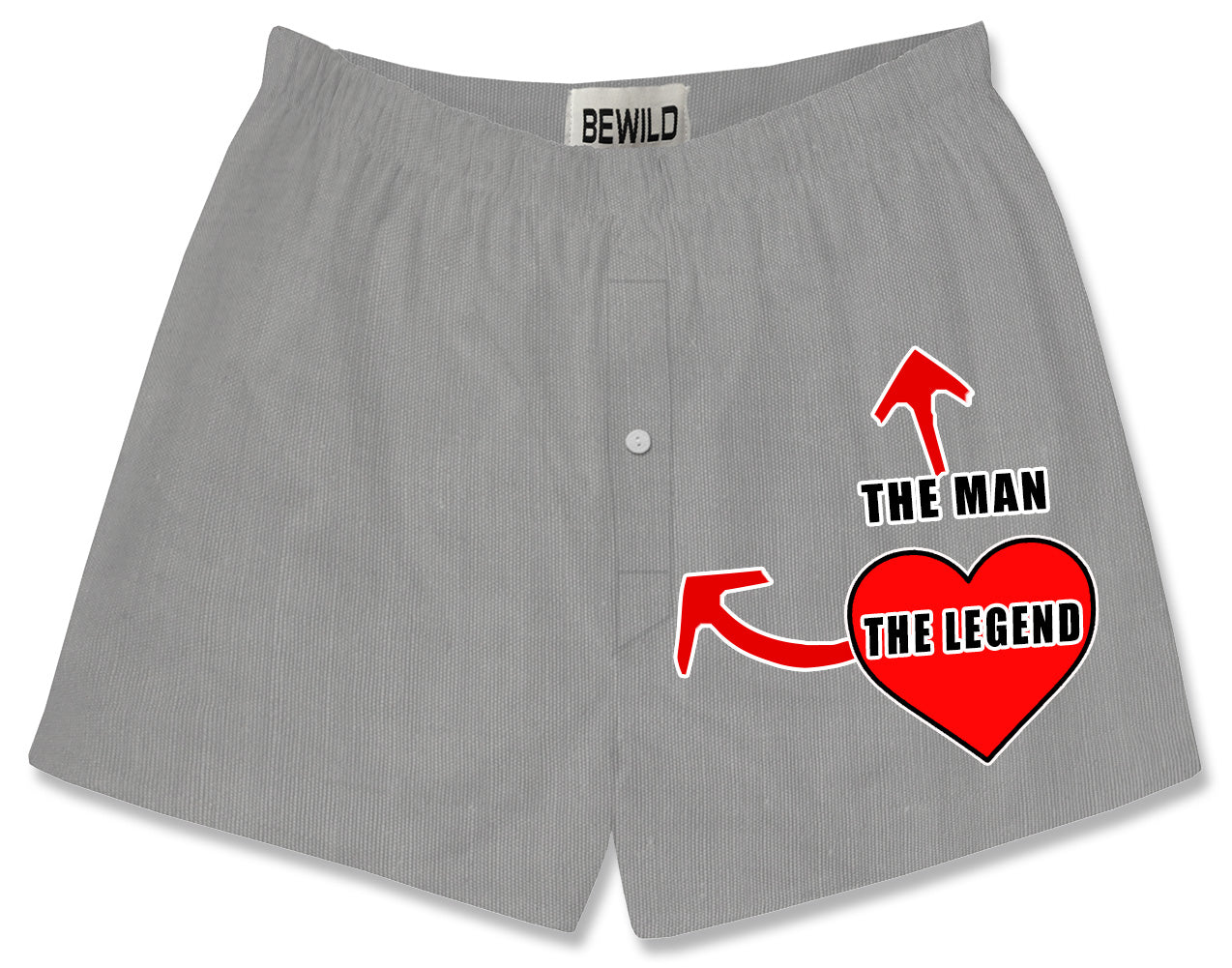 The Man The Legend Heart Boxer Shorts