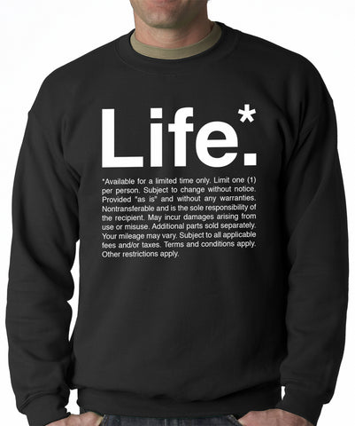 The Terms of Life Adult Crewneck