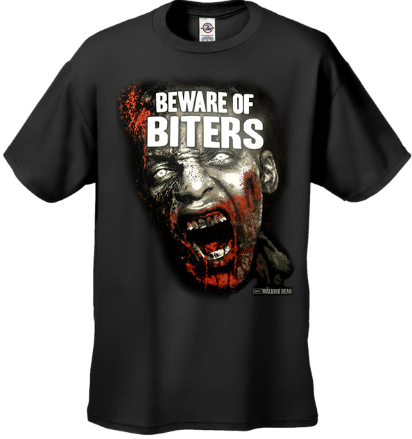 The Walking Dead "Beware of Biters" Men's T-Shirt (Black)