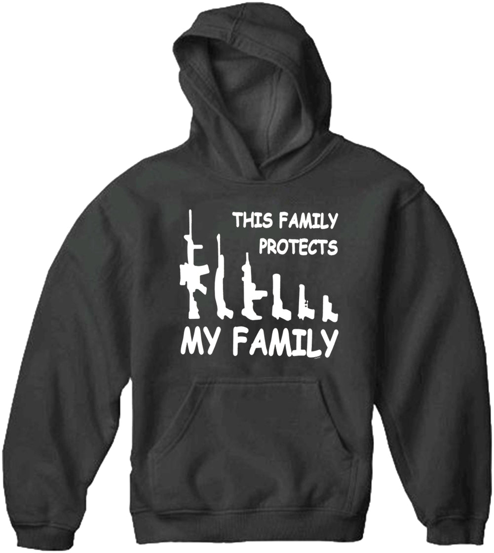 This Family Protects My Family Adult Hoodie
