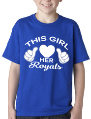 This Girl Loves Her Royals Kids T-shirt