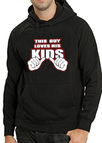 This Guy Loves His Kids Adult Hoodie