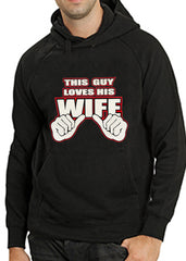 This Guy Loves His Wife Adult Hoodie