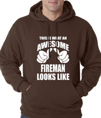This Is What An Awesome Fireman Looks Like Adult Hoodie