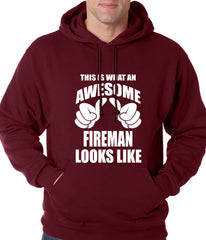 This Is What An Awesome Fireman Looks Like Adult Hoodie