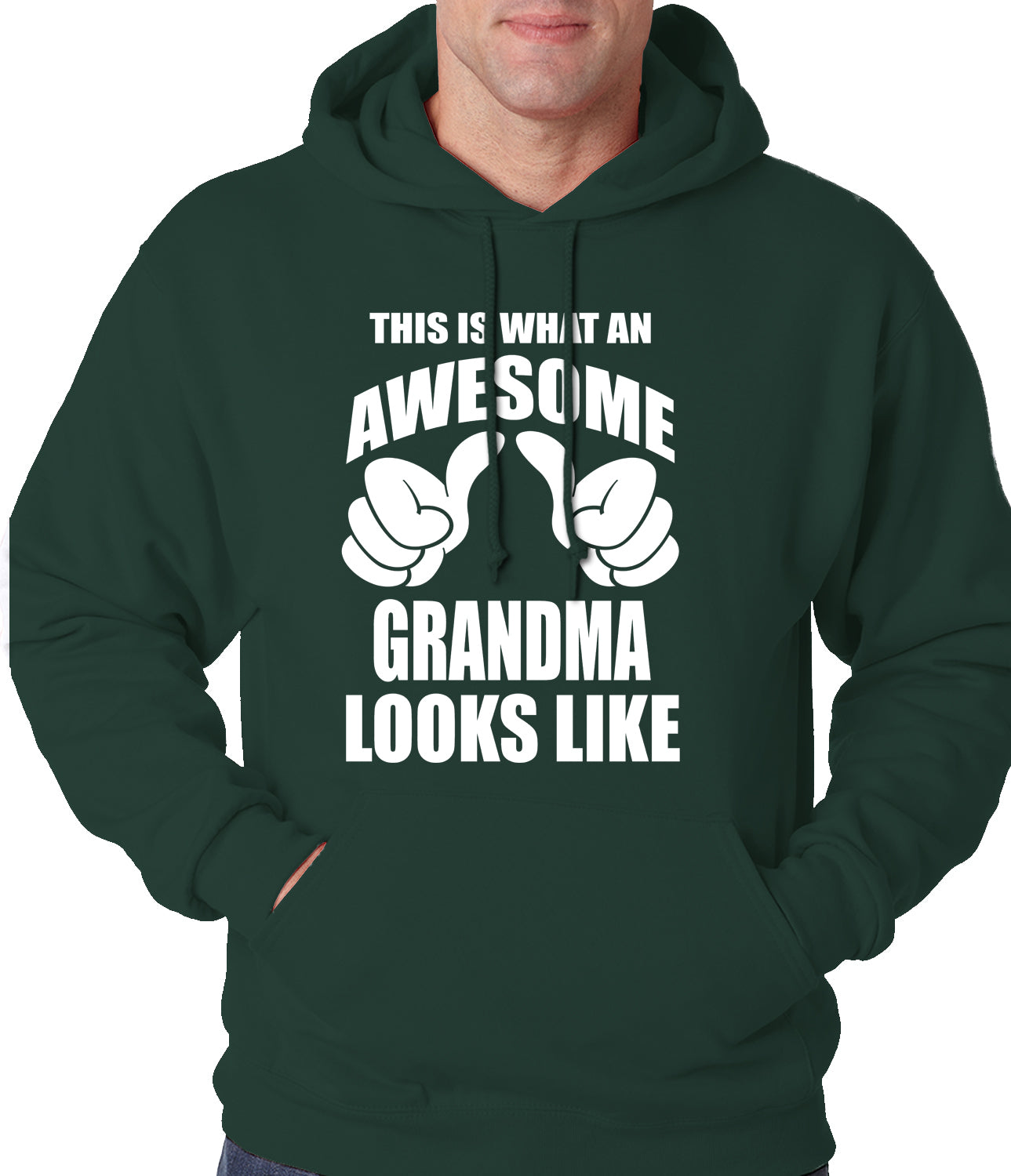 This Is What An Awesome Grandma Looks Like Adult Hoodie