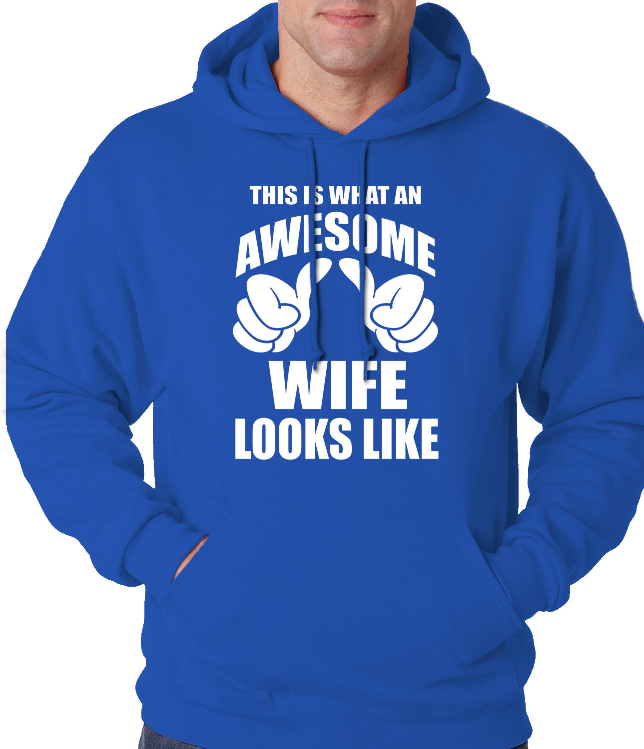 This is What An Awesome Wife Looks Like Adult Hoodie