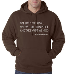 Thrones Greyjoy Ironborn Motto Adult Hoodie