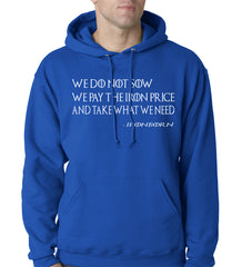 Thrones Greyjoy Ironborn Motto Adult Hoodie