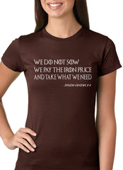 Thrones Greyjoy Ironborn Motto Girls Shirt